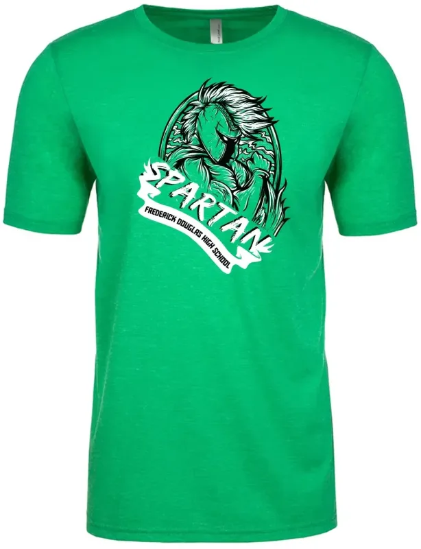 (1 COLOR) NEXT LEVEL 3.7 oz Poly/Cotton Blend T-shirt — view 2