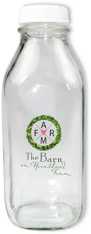 1 Quart Glass Milk Bottle With Lid — view 8
