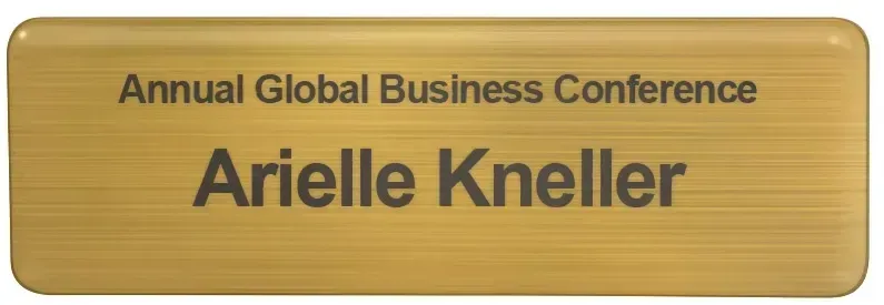 Custom Metal Name Badge — view 2