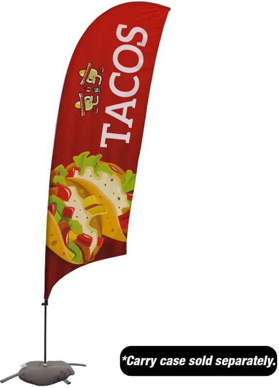 10.5' Value Razor Sail Sign Kit (Single-Sided with Cross Base) — view 6