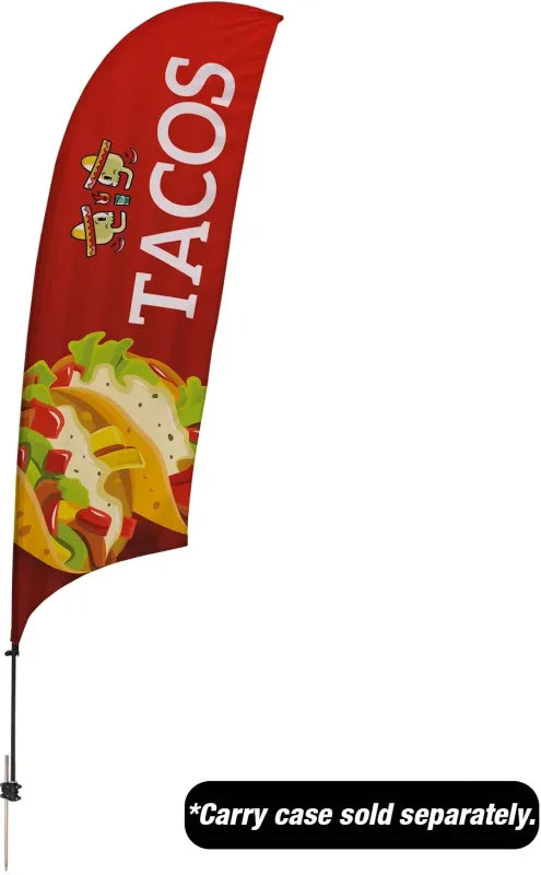 10.5' Value Razor Sail Sign Kit (Single-Sided with Value Spike) — view 4
