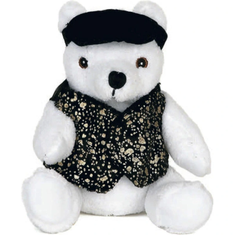 Casino Dealer Stuffed Bear - 10"