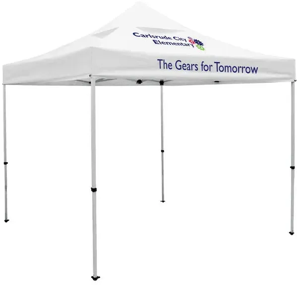 10' Deluxe Tent Kit with Vented Canopy (Imprinted, 2 Locations)