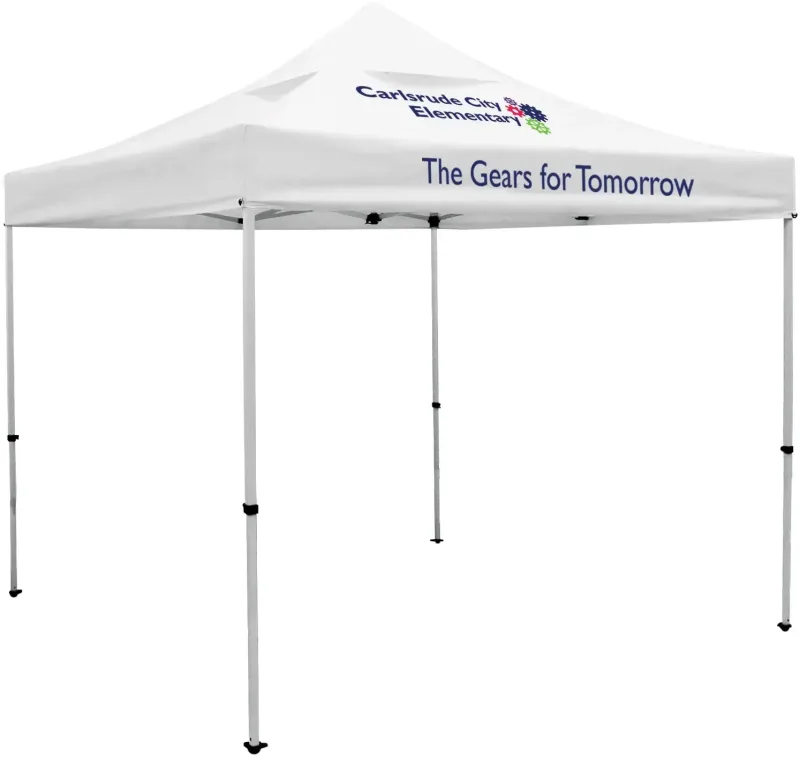 10' Deluxe Tent Kit with Vented Canopy (Imprinted, 2 Locations) — view 2