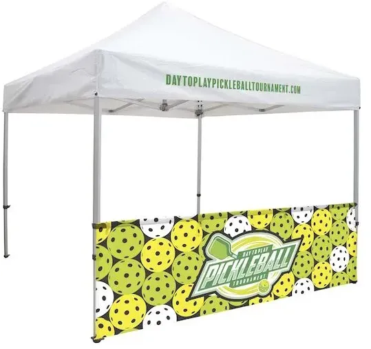 10' Elite Tent Mesh Vinyl Half Wall Kit (UV Printed)