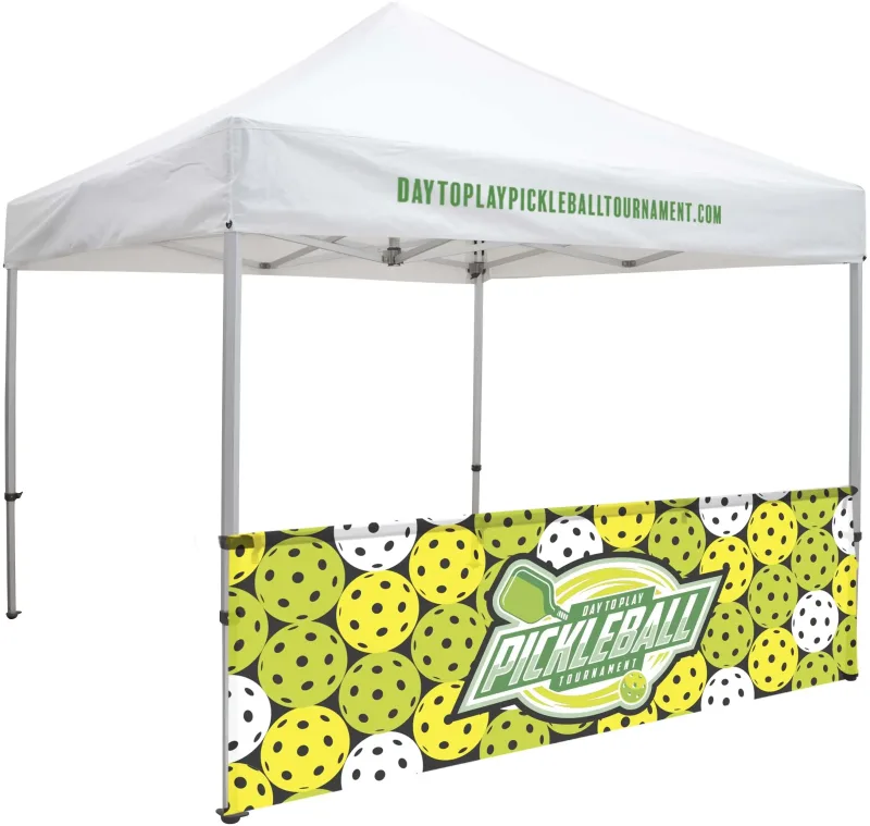 10' Elite Tent Mesh Vinyl Half Wall Kit (UV Printed) — view 2