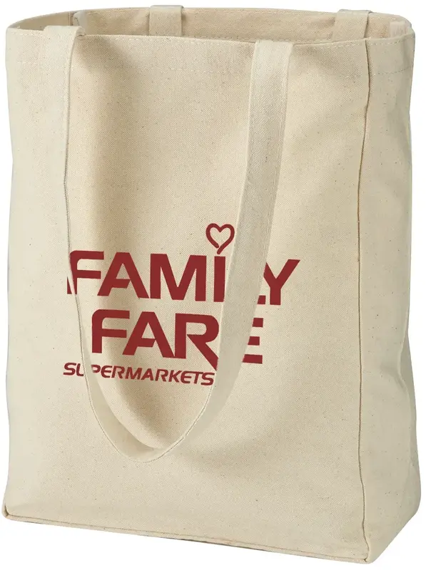 Personalized Cotton Canvas Tote Bag - 10 oz.