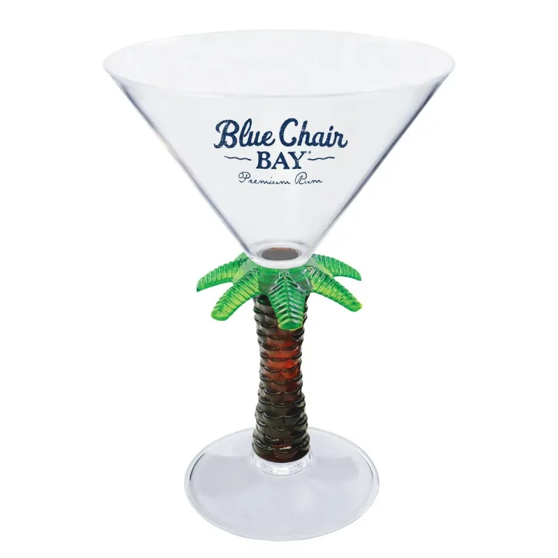 10 oz. Novelty Stem Plastic Martini Glass — view 5