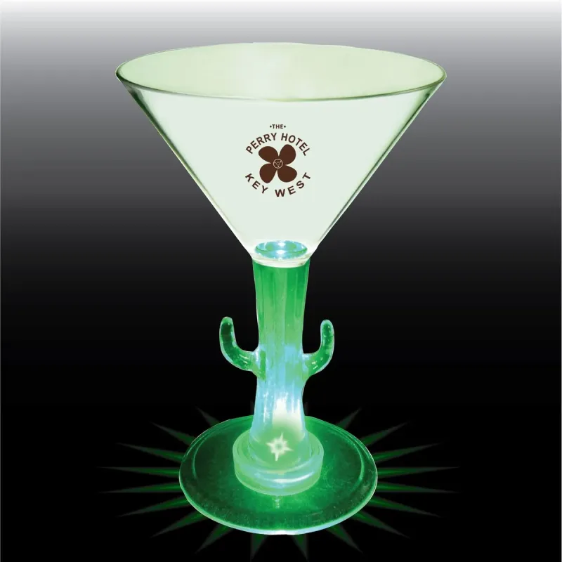 10 oz. Novelty Stem Plastic Martini Glass — view 4