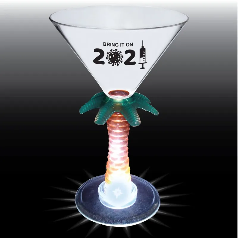 10 oz. Novelty Stem Plastic Martini Glass — view 6