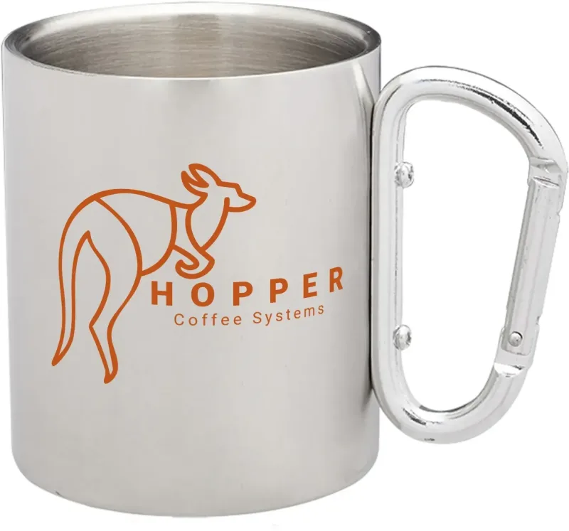 RANGER Stainless Steel Mug with Carabiner Handle (10 oz, 1 Color) — view 3