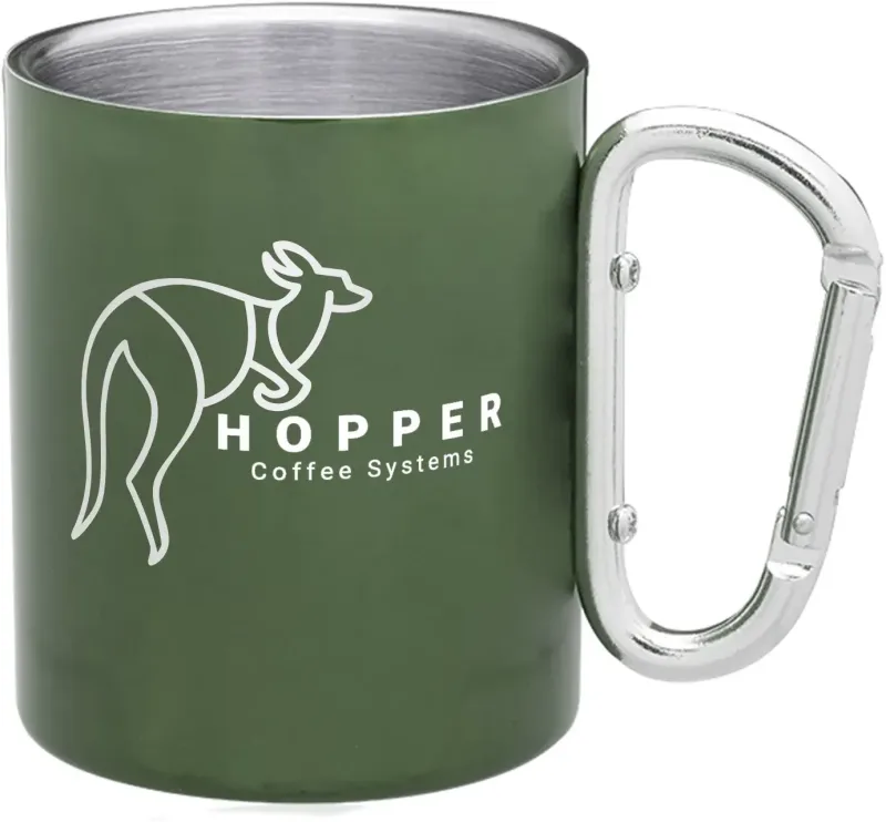 RANGER Stainless Steel Mug with Carabiner Handle (10 oz, 1 Color) — view 6