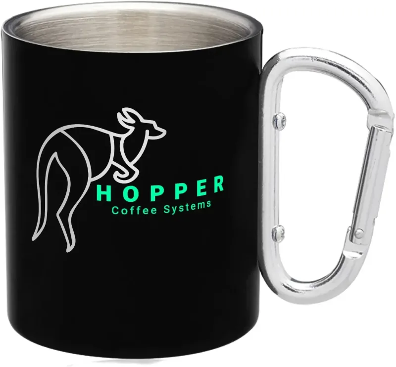 Carabiner Stainless Steel Mug — view 2