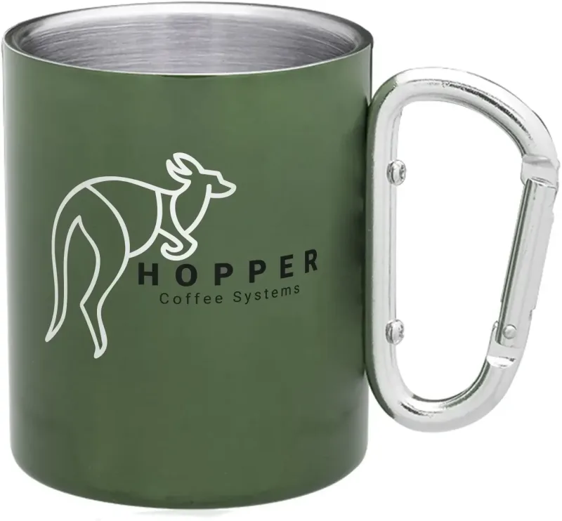 Carabiner Stainless Steel Mug — view 3