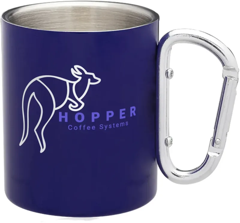 Carabiner Stainless Steel Mug — view 4