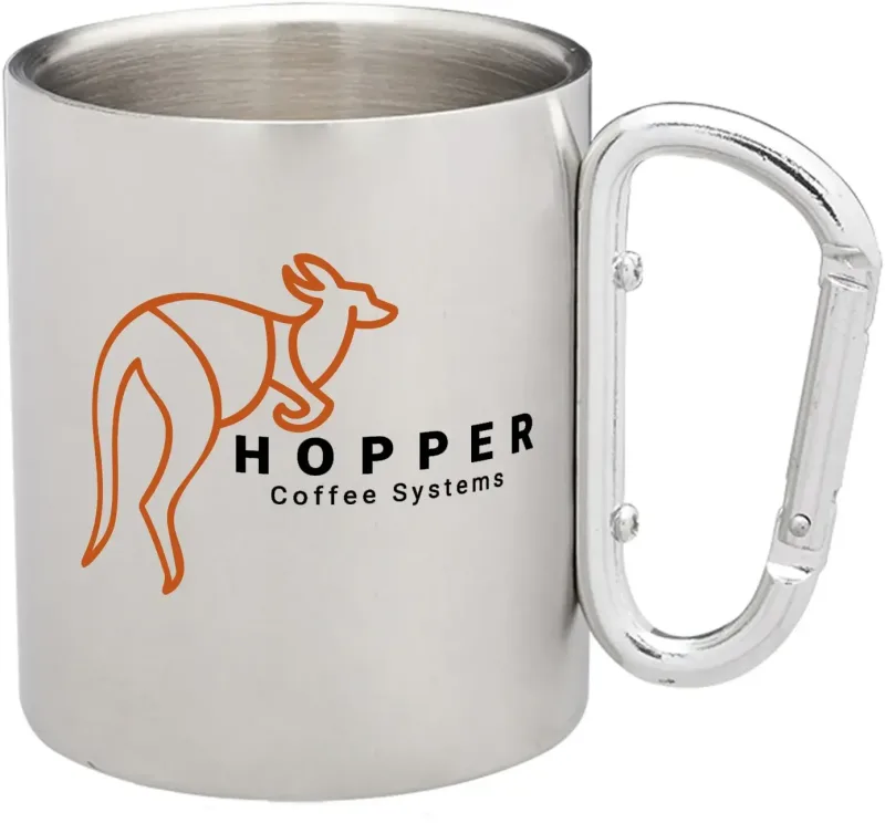 Carabiner Stainless Steel Mug — view 5