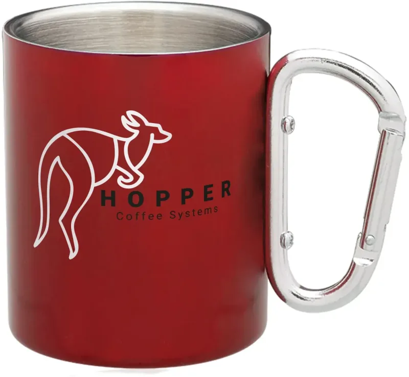 Carabiner Stainless Steel Mug — view 6