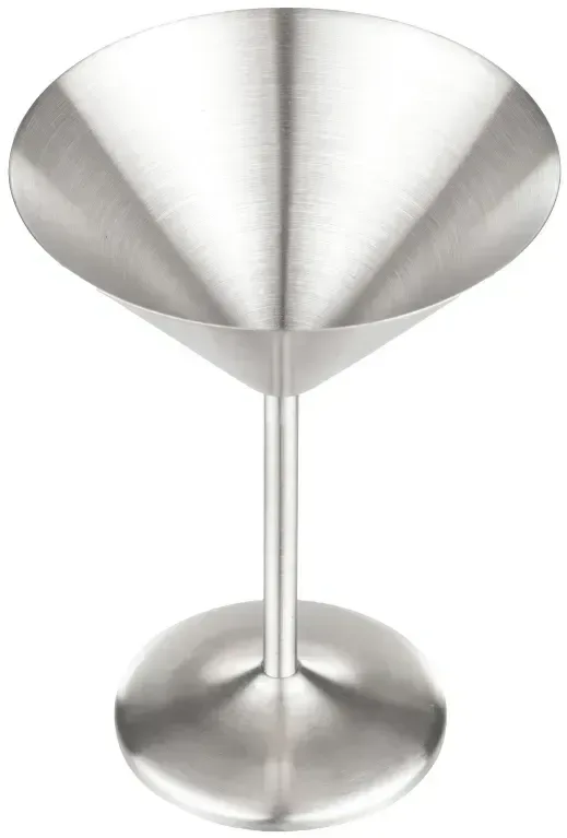Custom Engraved Stainless Steel Martini Glass — view 3