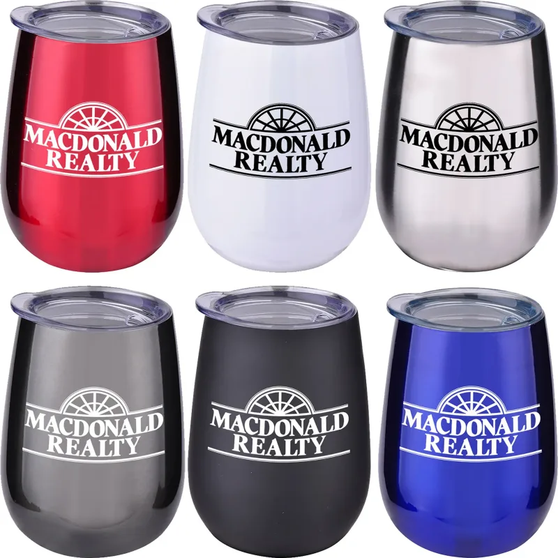10 oz. Stainless Stemless Wine Tumbler — view 2