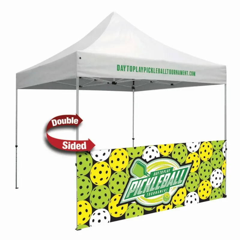 10' Standard Tent Half Wall Kit (Dye Sublimated, Double-Sided) — view 2