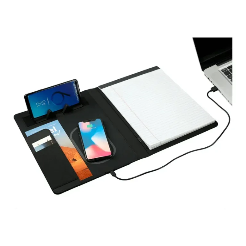 10" x 12.5" Vienna Wireless Charging Writing Pad with FSC® Mix Paper — view 2