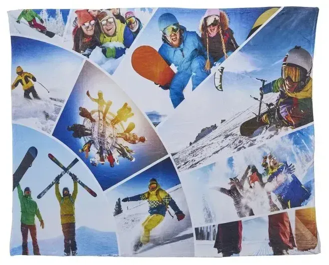 100% Polyester Mini Epic Plush Sublimated Blanket