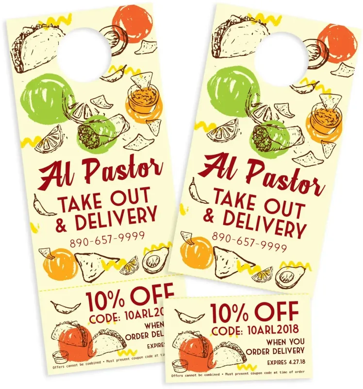 Custom Printed Door Hangers (10 pt) — view 2