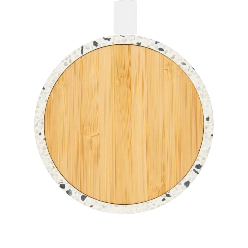 10W Speckle & Bamboo Wireless Charger — view 2