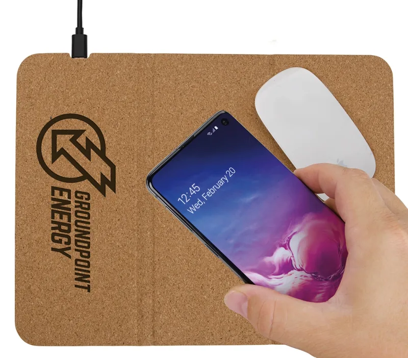 Custom 10W Vite Wireless Charging Mouse Pad and Stand — view 2