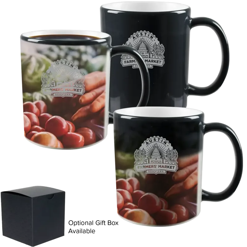 Mystique® Color-Changing Stoneware Mug (11 oz) — view 2