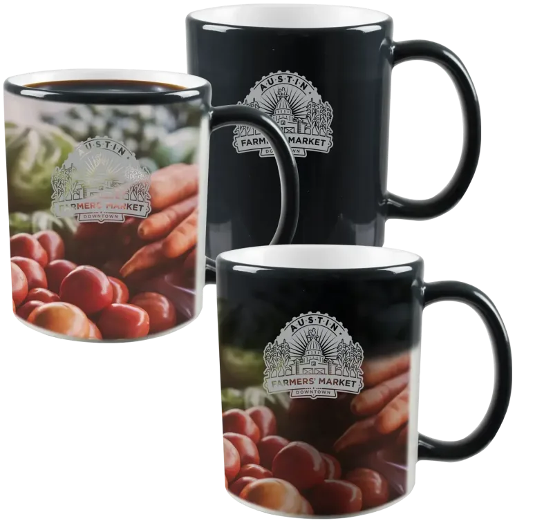 Mystique® Color-Changing Stoneware Mug (11 oz) — view 3