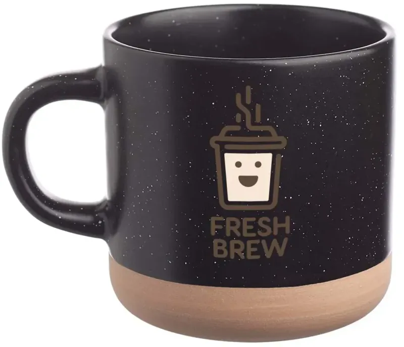 Personalized Petite Clay Ceramic Mug - 11 oz. (2 Color Imprint) — view 3