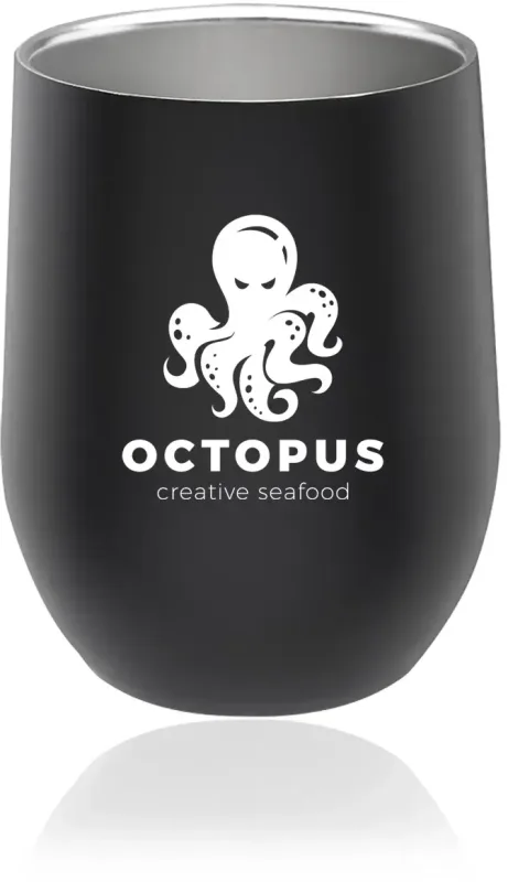 Custom Logo Stemless Wine Glasses - 11 oz. — view 3