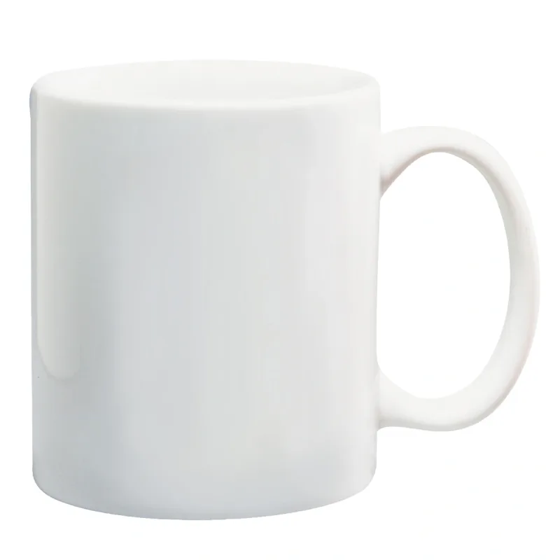 11 Oz. White Ceramic Mug — view 2