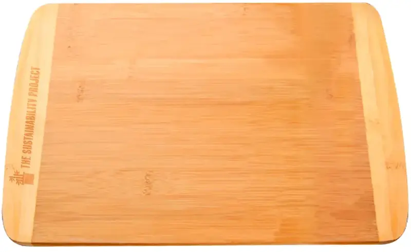 Personalized Two-Tone Bamboo Cutting Board