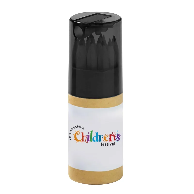 12-Color Pencil Set in Tube with Sharpener — view 8