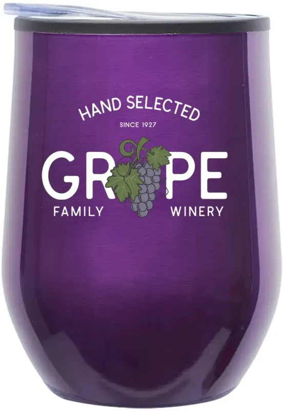 Personalized Stainless Steel Stemless Wine Glass - 20 oz. — view 3