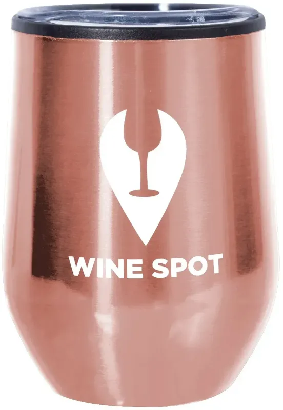 Customized Divvy Stainless Steel Stemless Wine Glass - 12 oz. (1 Color) — view 7