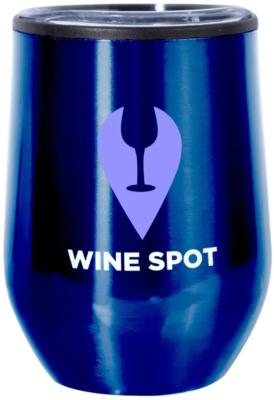 Personalized Divvy Stainless Steel Stemless Wine Glass - 12oz. — view 10