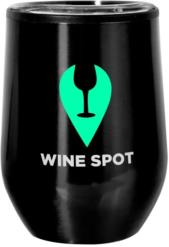 Personalized Divvy Stainless Steel Stemless Wine Glass - 12oz. — view 11
