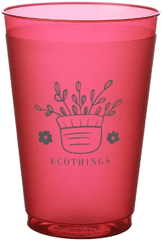 12 oz. Frosted Plastic Stadium Cups (1 Color) — view 5