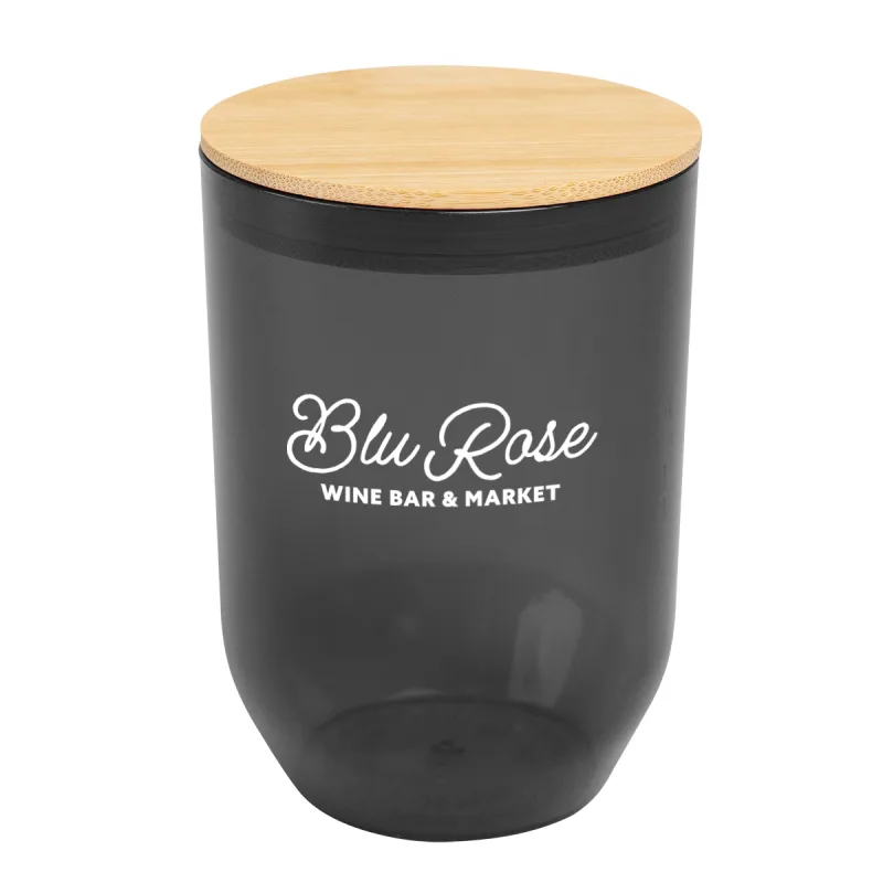 12 Oz. Montrose rPET Wine Tumbler With Bamboo Lid — view 3