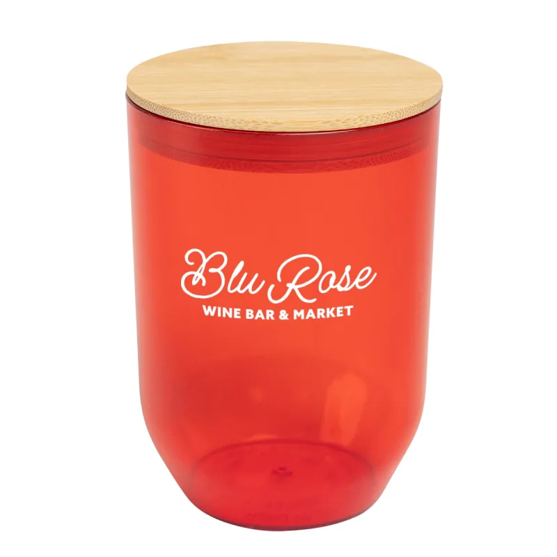 12 Oz. Montrose rPET Wine Tumbler With Bamboo Lid — view 17