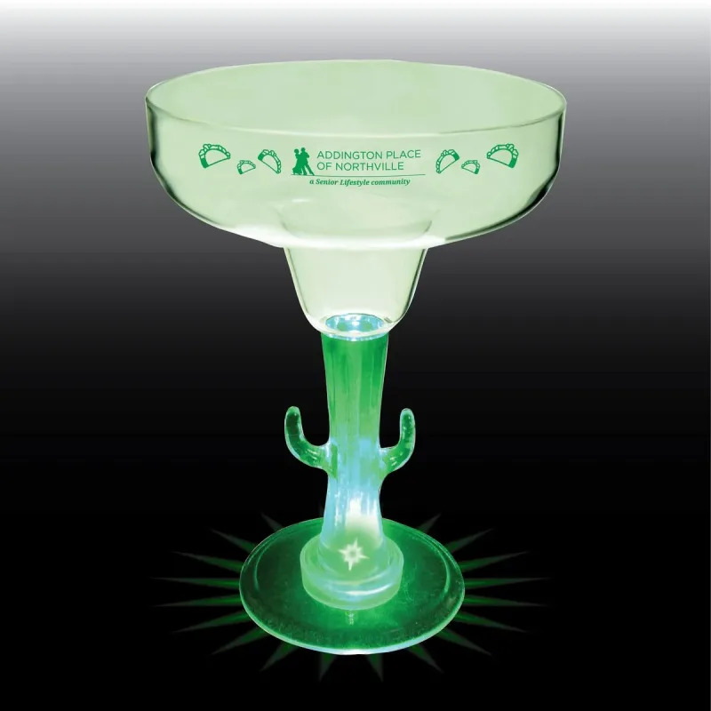 12 oz. Novelty Stem Plastic Margarita Glass — view 4