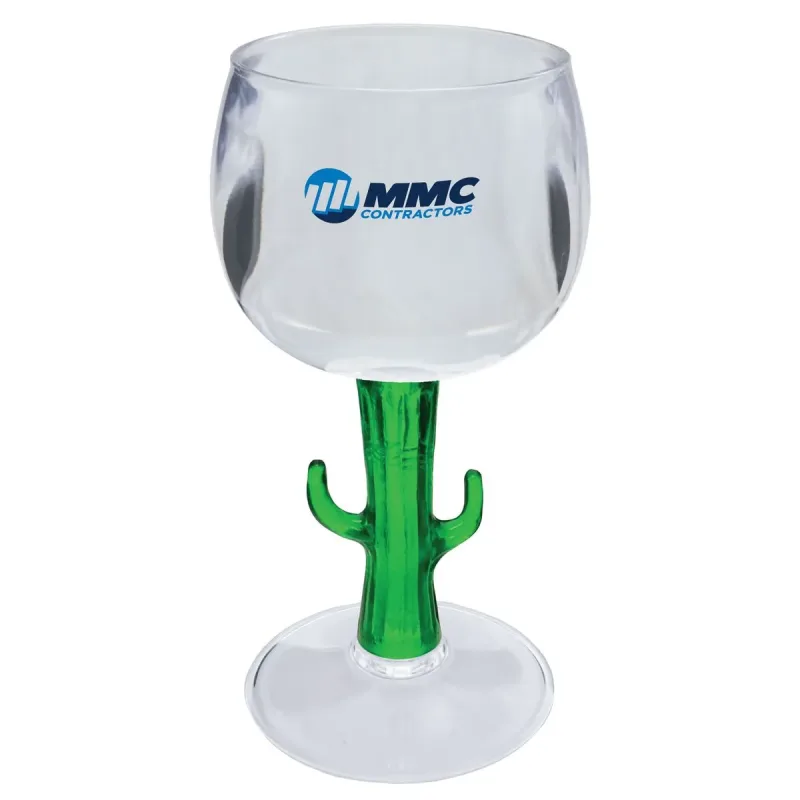 12 oz. Novelty Stem Plastic Wine Goblet — view 3