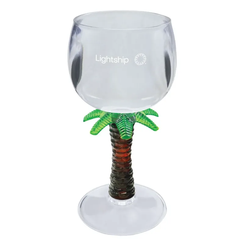 12 oz. Novelty Stem Plastic Wine Goblet — view 5