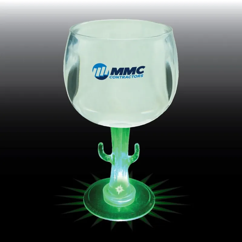 12 oz. Novelty Stem Plastic Wine Goblet — view 4