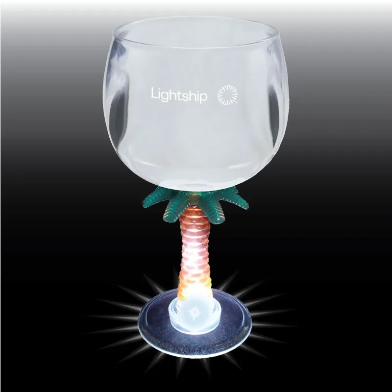 12 oz. Novelty Stem Plastic Wine Goblet — view 6