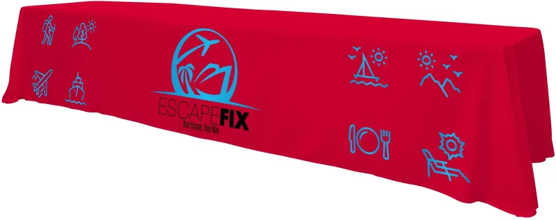 12' Standard Table Throw (Full-Color Front Only) — view 12