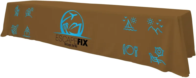 12' Standard Table Throw (Full-Color Front Only) — view 20